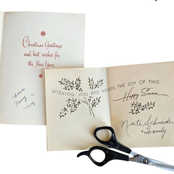 Vintage Mid Century Holiday Instant Collection Card Ephemera and Decor Bundle - Picture 3 of 10